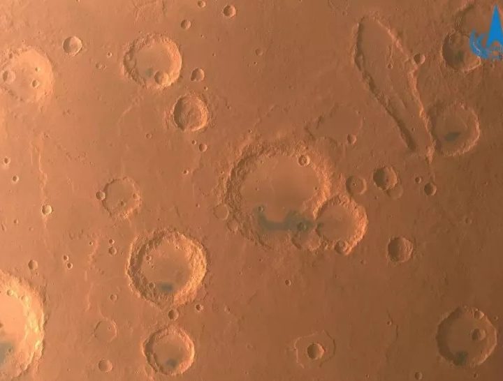 Image of Mars surface taken by Tianwen-1 orbiter.