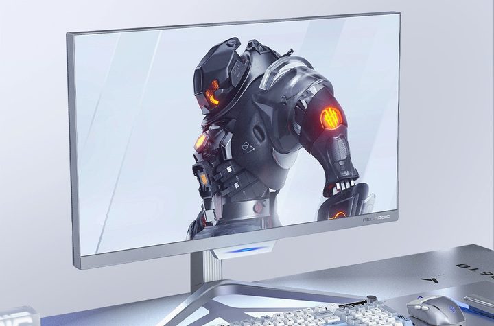 The RealMagic mini-LED gaming display on a table.