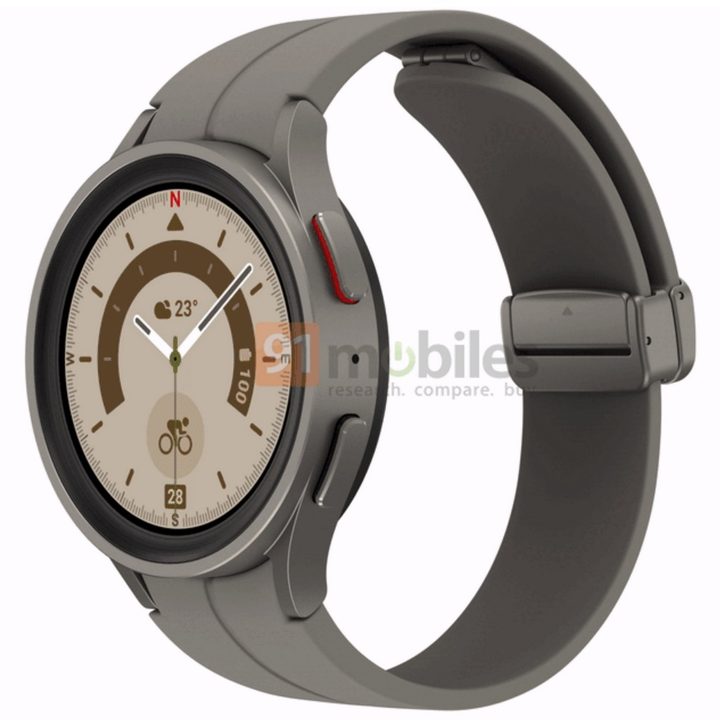 Leaked render of Samsung Galaxy Watch 5 Pro