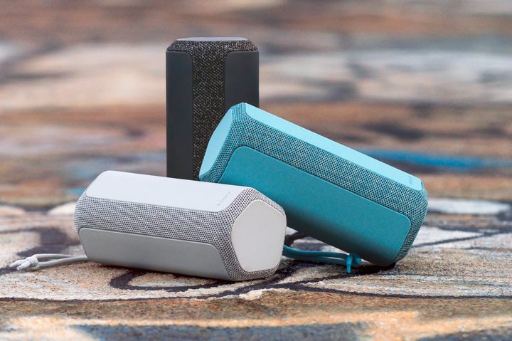 Sony XE300 Speakers in three colors.