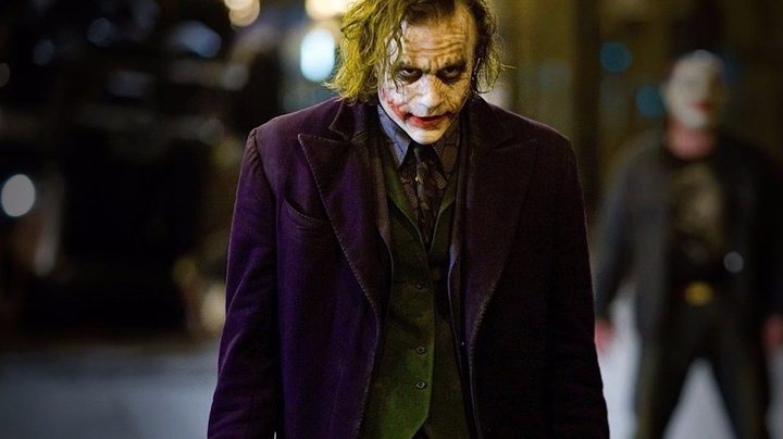 Heath Ledger as The Joker in The Dark Knight