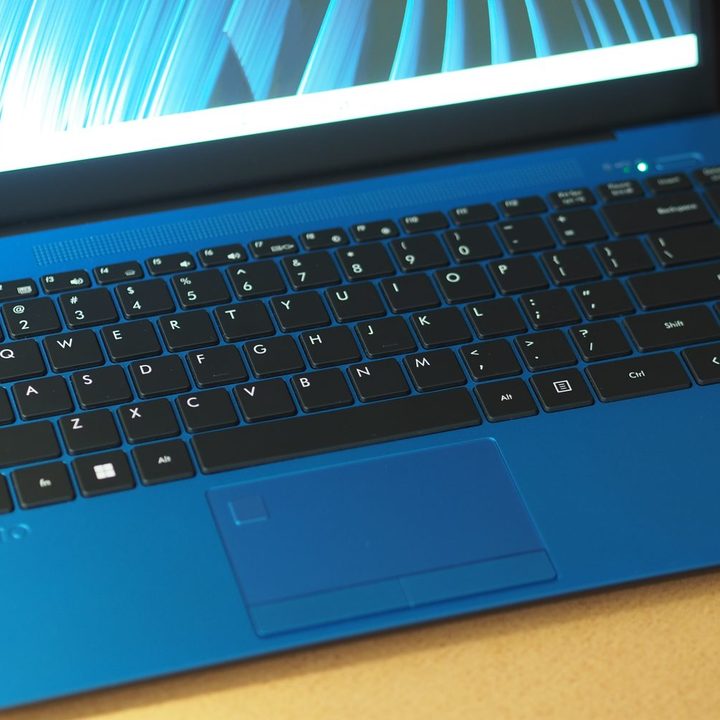 VAIO FE 14.1 top down view showing keyboard and touchpad.