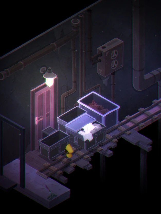 Solving puzzles in Very Little Nightmares on the iPad.