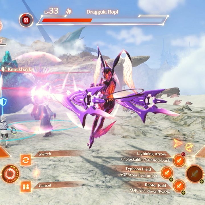 Characters fight a monster in Xenoblade Chronicles 3.