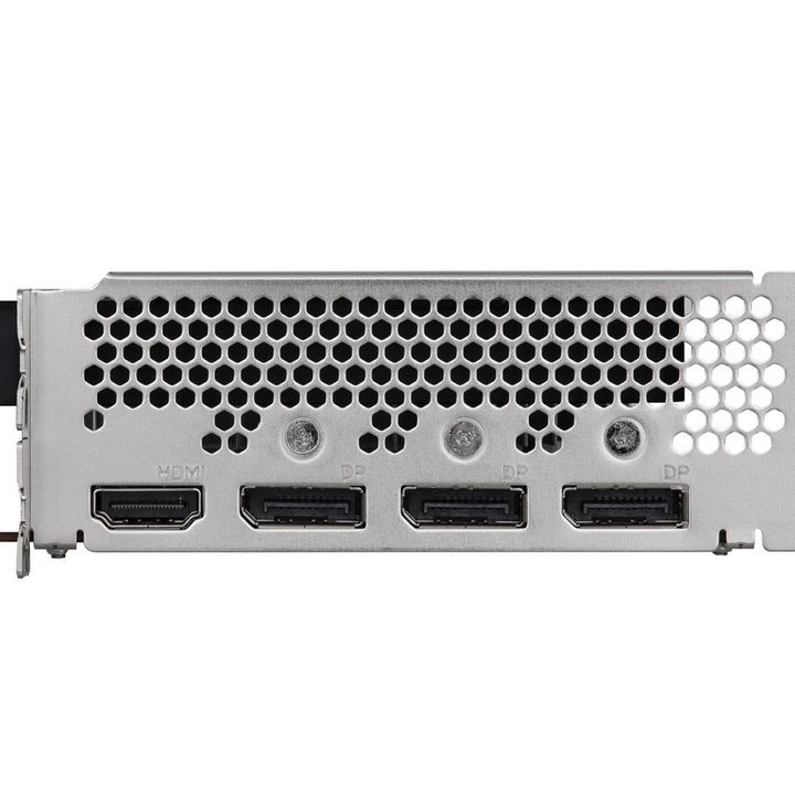 ASRock Intel Arc A380 GPU ports.