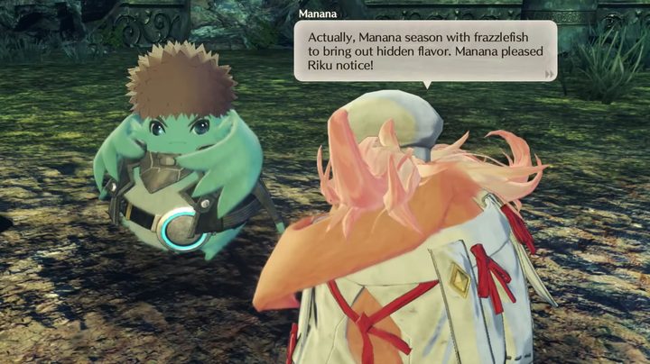 Manana talking to Riku.