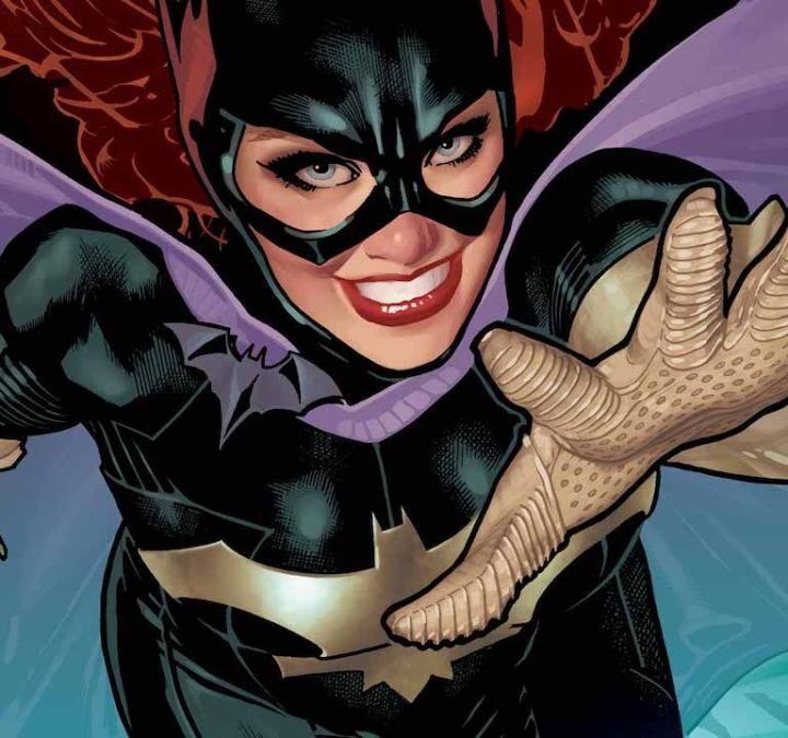 Batgirl smiling on the cover of the NEW 52 comics.