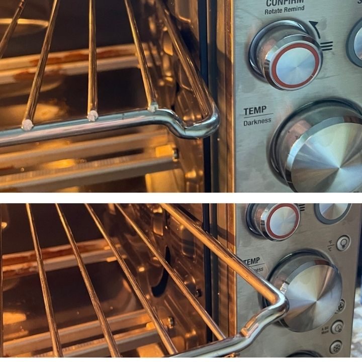 Customizable racks on the Breville Joule Oven Air Fryer Pro.