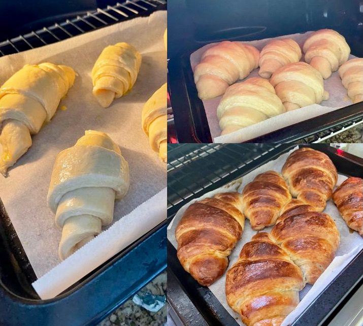 Homemade butter croissants from the Breville Joule Oven Air Fryer Pro.