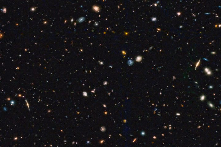 This image, from a patch of sky near the handle of the Big Dipper, is part of a larger mosaic taken with the Near Infrared Camera (NIRCam) on the James Webb Space Telescope. This is one of the first images obtained by the Cosmic Evolution Early Release Science Survey (CEERS) collaboration.