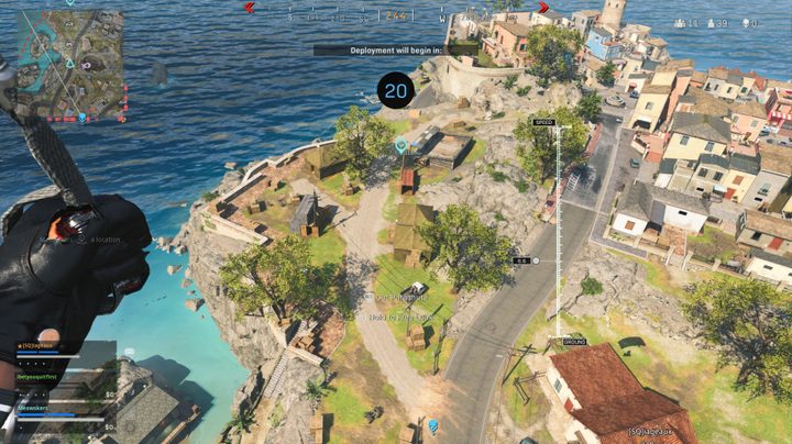 Area east of Overlook on Fortune's Keep in Warzone.
