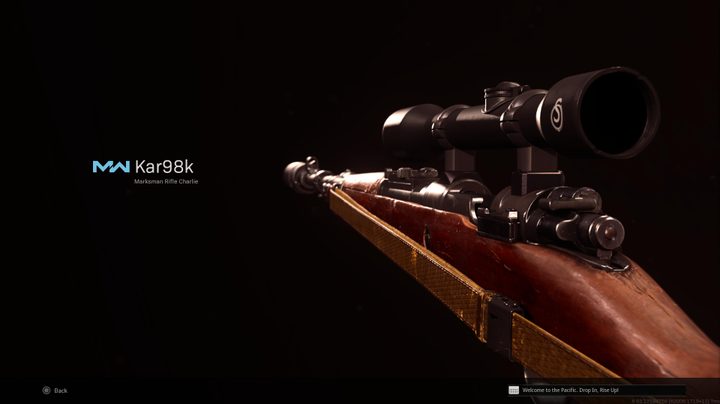 The Kar98k in Warzone.