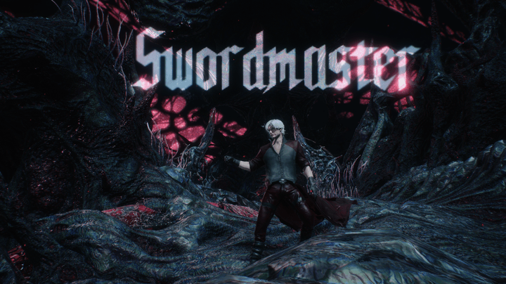 Dante switching to swordmaster style.