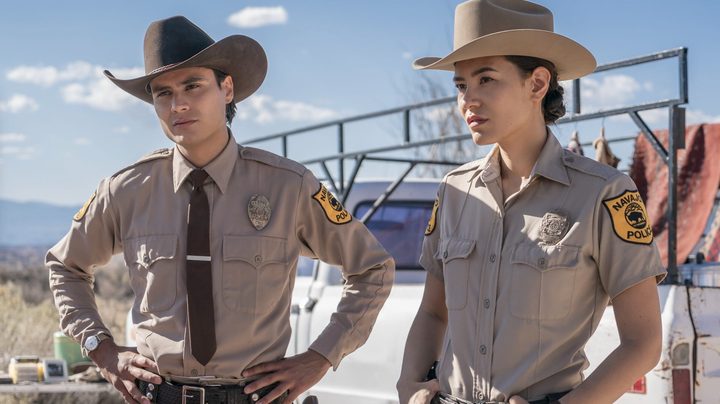 Kiowa Gordon and Jessica Matten in Dark Winds