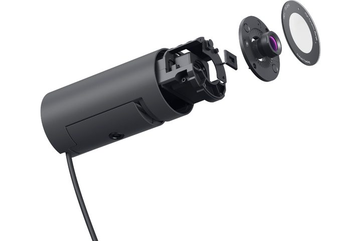 The internals of the Dell Pro webcam.