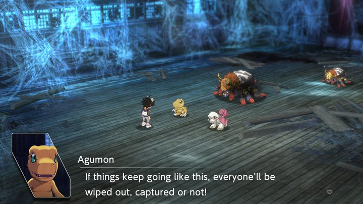 digimon warning that they might lose.