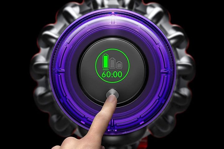 Digital controls on Dyson v11.