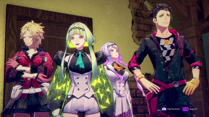 Ringo stands with Soul Hackers 2 party.