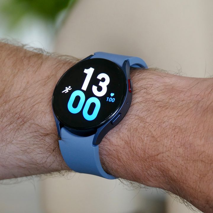 Samsung Galaxy Watch 5 44mm on a mans wrist.