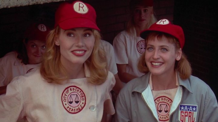 Geena Davis and Lori Petty in A League of their own