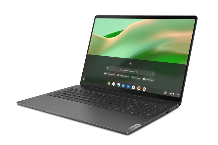 Lenovo's IdeaPad 5i Chromebook looks good in three-quarter profile shot.