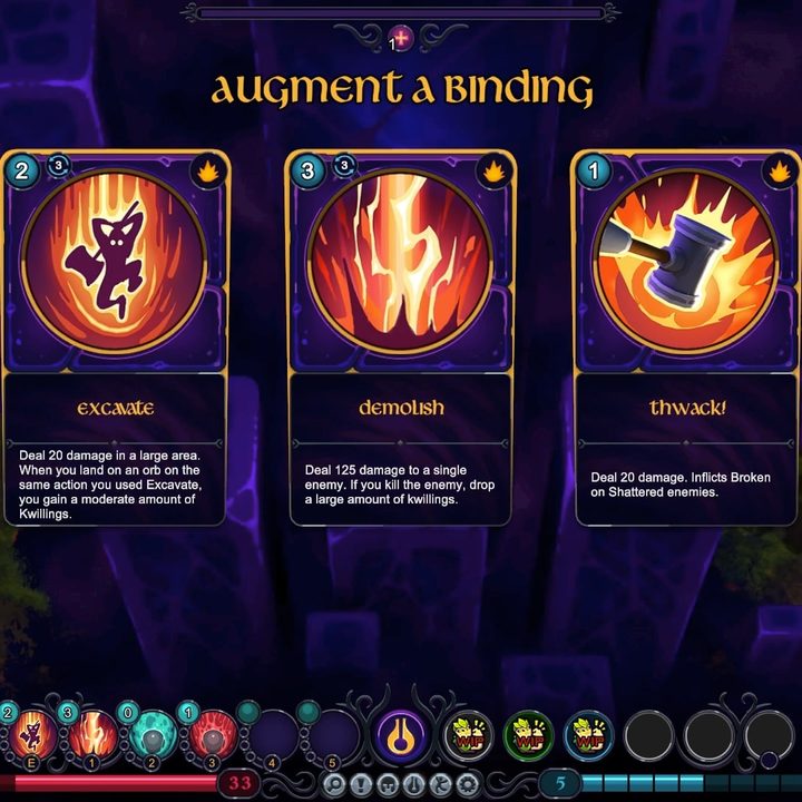 Characters draft card-like abilities in Inkbound.