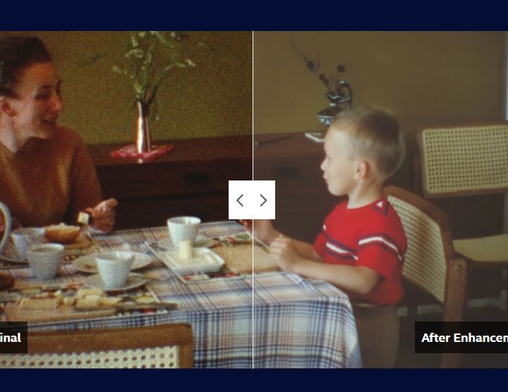 Intel's demo of Topaz, comparing the quality of two images.