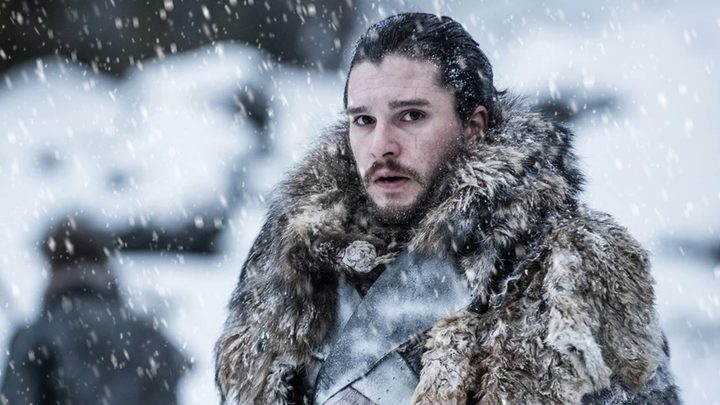 Jon Snow beyond the wall in Game of Thrones.