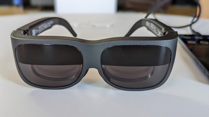 The Lenovo Glasses T1 from the front