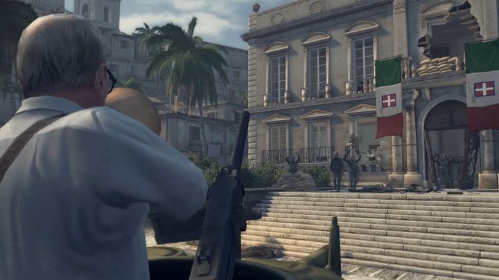 A Sicilian don stops fighting during World War 2 in Mafia 2.