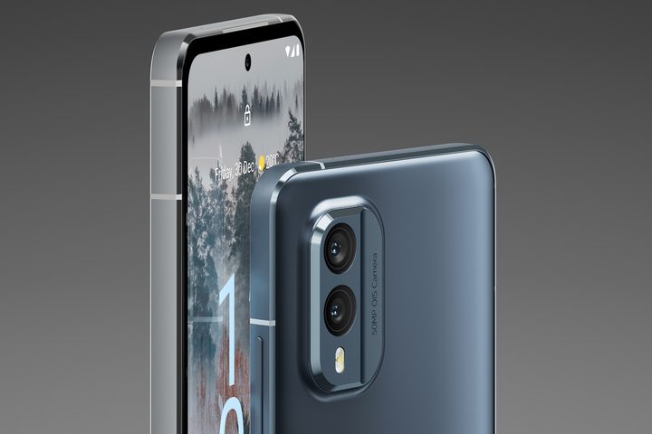 A render of the Nokia X30 5G smartphone.