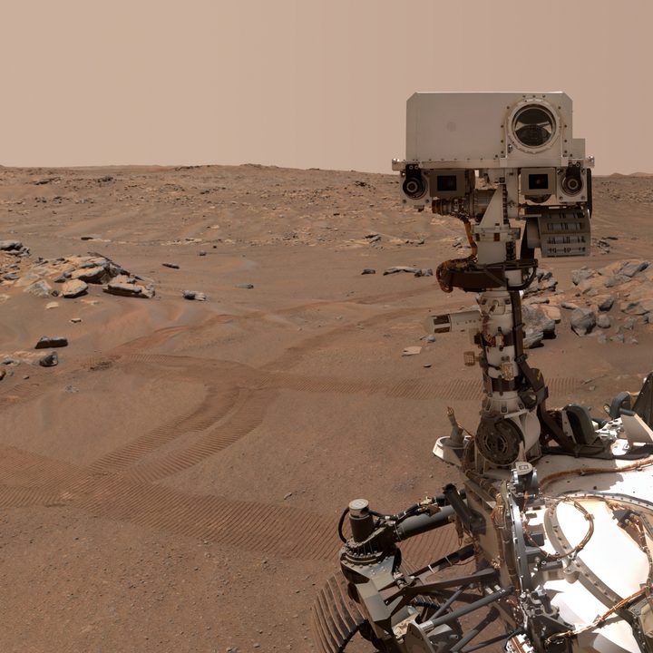 The Perseverance Mars rover took this selfie on Sept. 10, 2021 — sol 198 of the mission – in Jezero Crater after coring into a rock called ‘Rochette.’