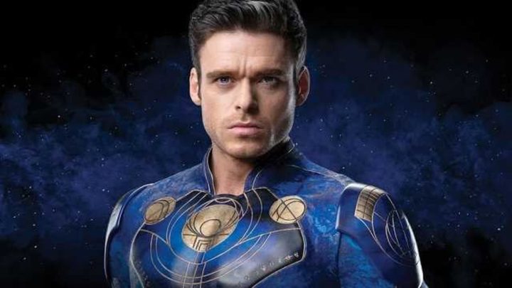 Ikaris looking serious in a promo image for Eternals.