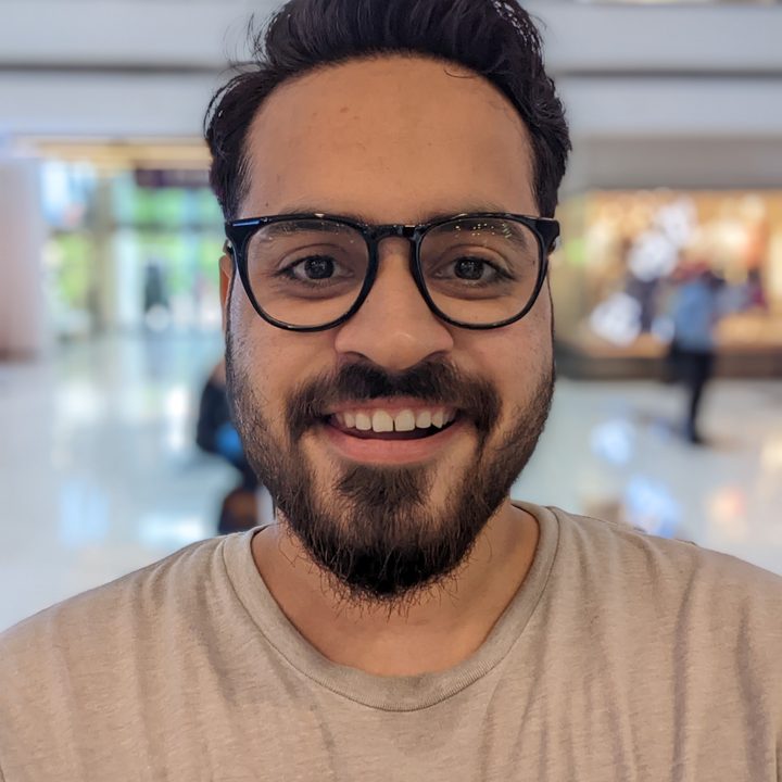 Selfie portrait shot on Pixel 6a.