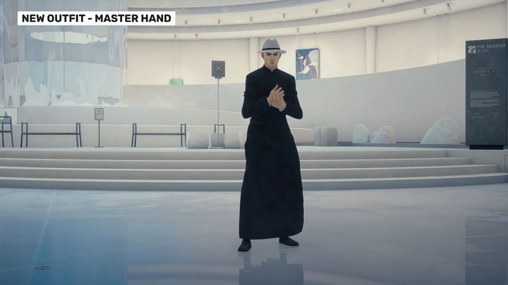 The one-hit Master Hand Sifu costume.