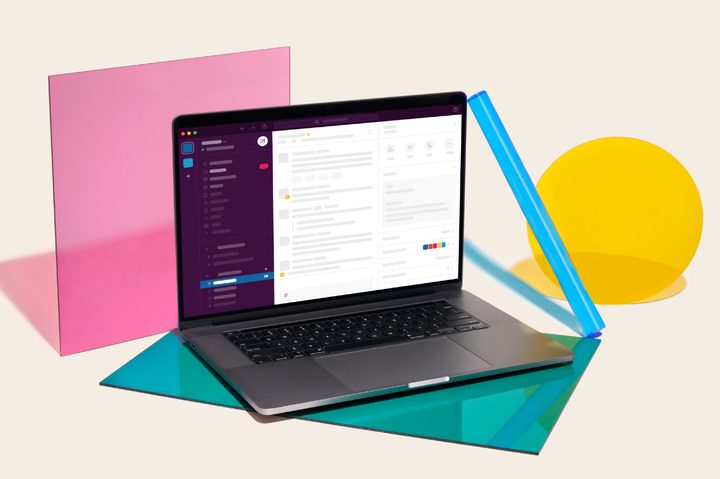 Slack Computer Graphic.