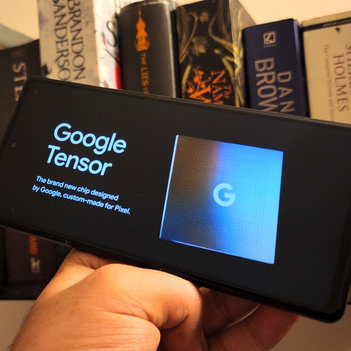 Tensor chip inside Pixel 6a.