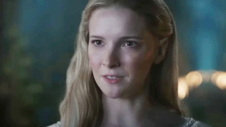 Galadriel looks on in The Rings of Power.