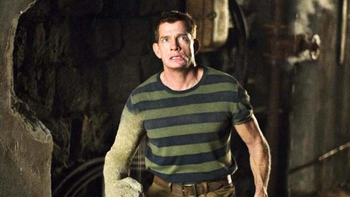 Sandman looking up while at the sewers in Spider-Man 3.