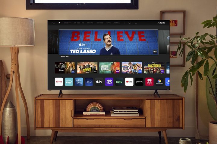 Vizio V-Series TVs in family room with smart TV on.