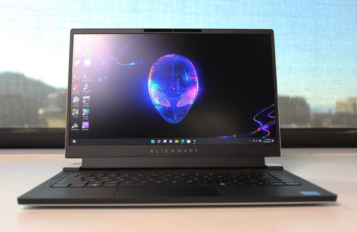 The front of the Alienware x14.