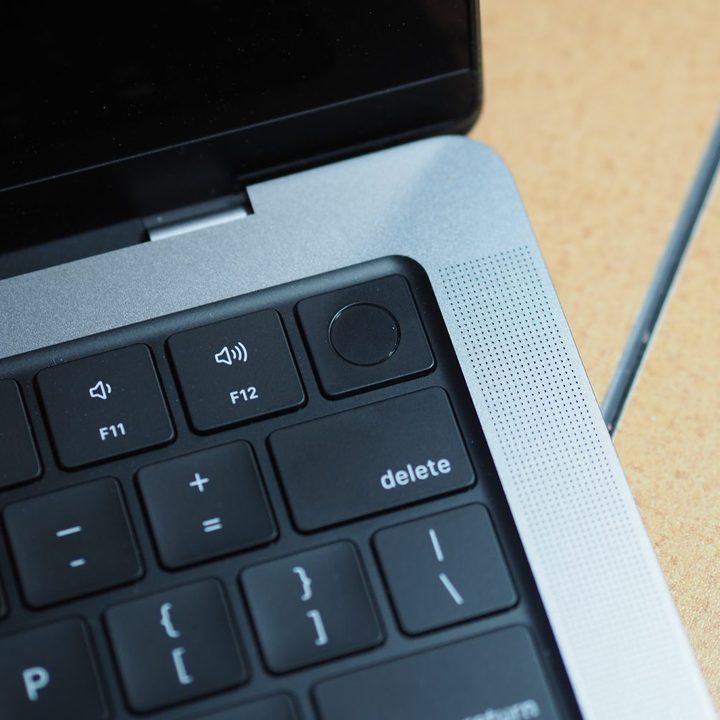 The Touch ID power button on the M1 Pro MacBook Pro.