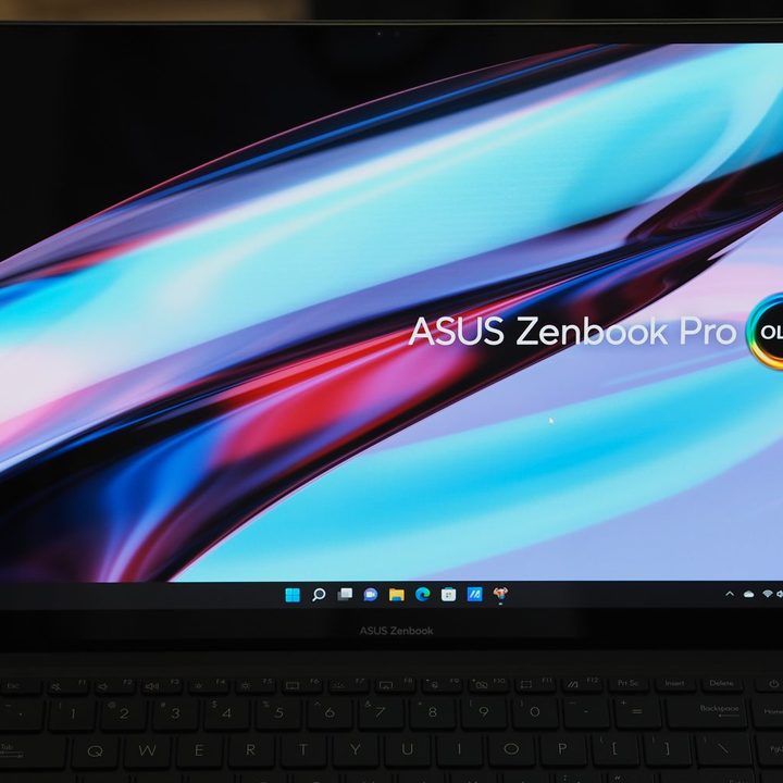 Asus ZenBook Pro 16X front view showing display.