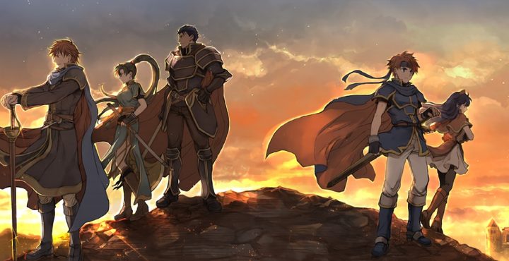 The cast of Fire Emblem Binding Blade