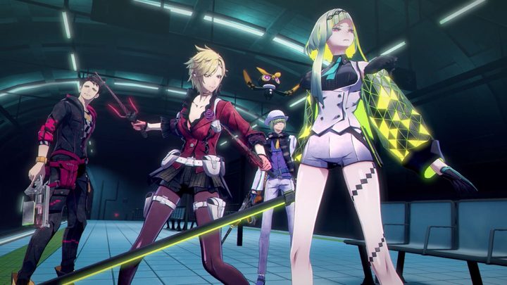 Soul Hackers team fight
