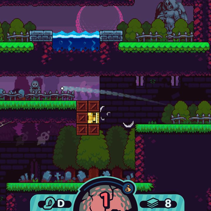 A golfer shoots a shot in Cursed to Golf.