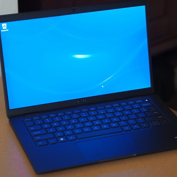 Dell Latitude 7330 UL front angled view showing display and keybaord deck.