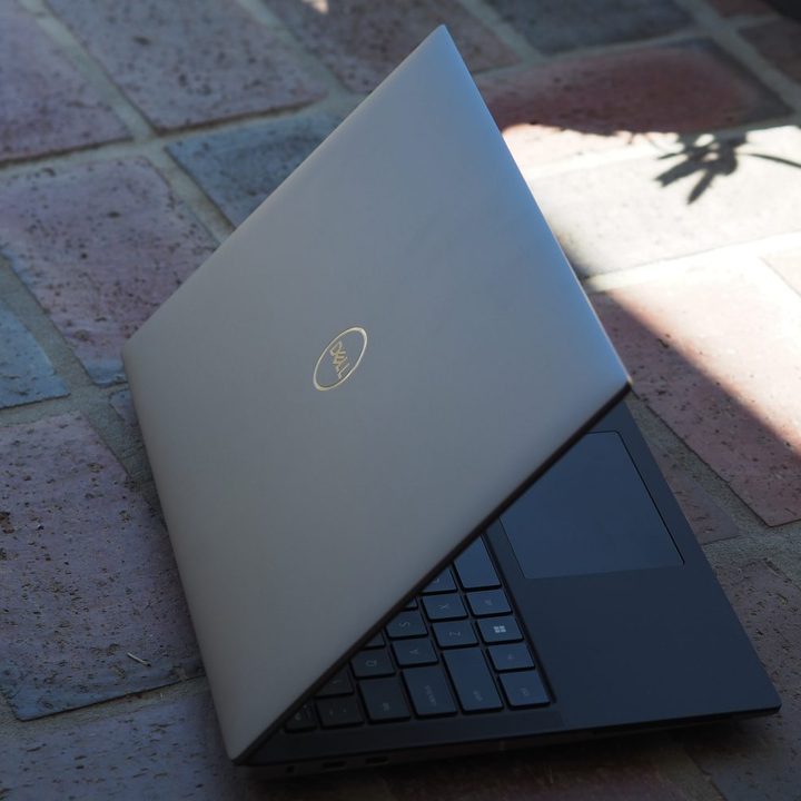 Dell Precision 5470 rear view showing lid and logo.