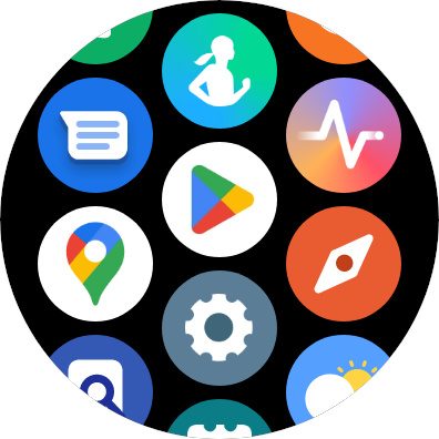 The Play Store app on the Samsung Galaxy Watch.
