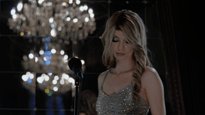 Marissa Marcel at a gala in Immortality.